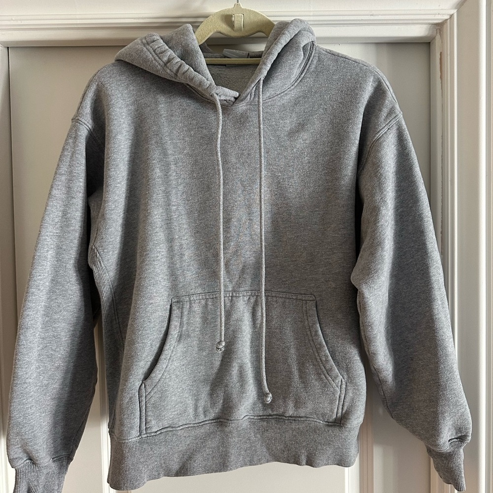 Aritzia TNA CozyAF Light Gray Hoodie size 1
